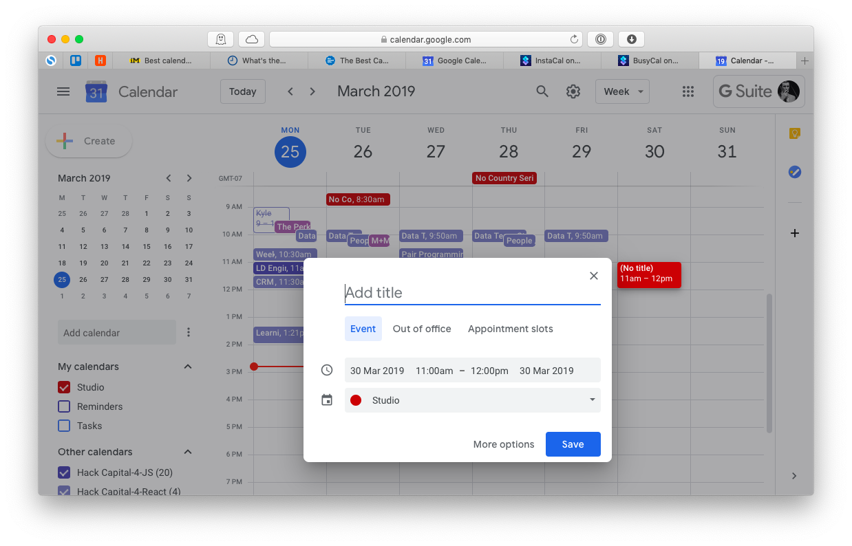 google calendar apps for mac